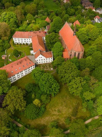 Luftaufnahme Kloster Bordesholm