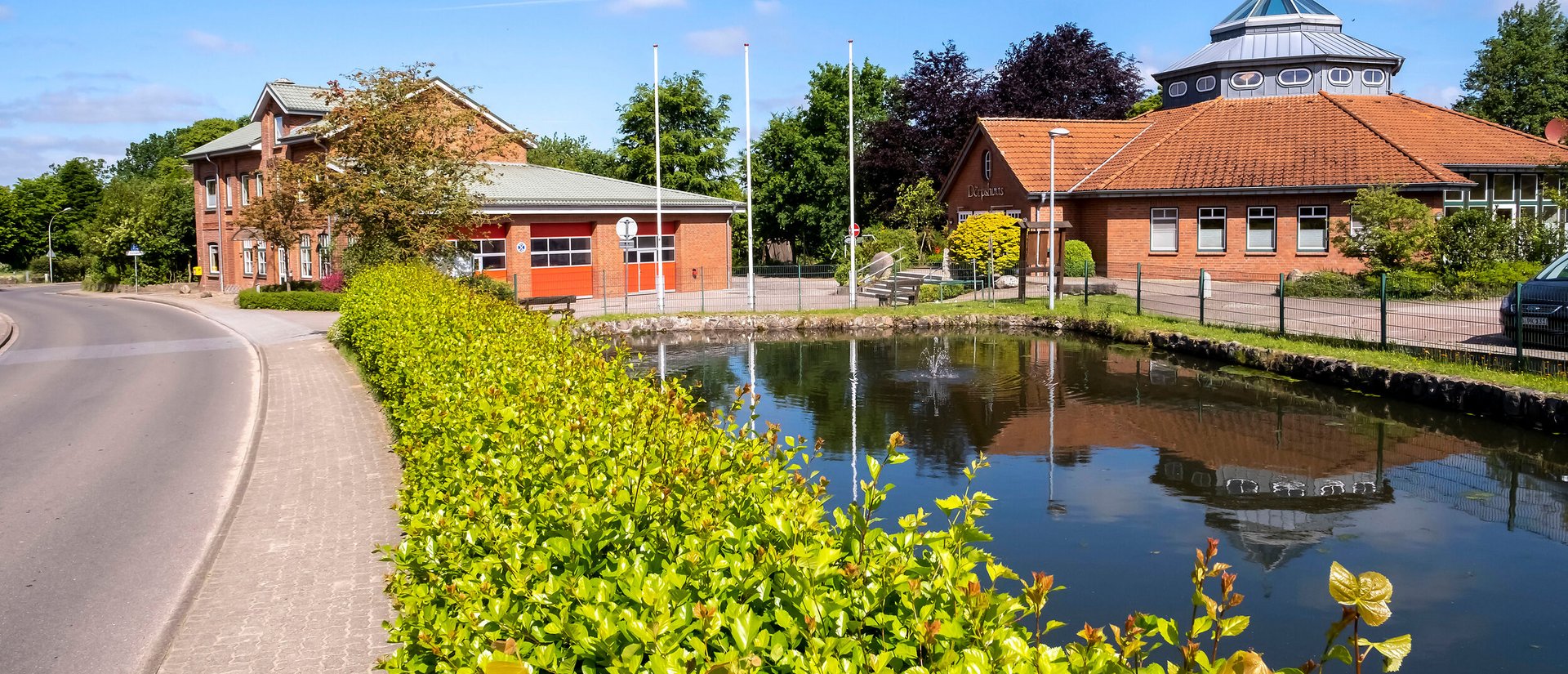 Ortskern mit idyllischer Teichanlage Gemeinde Nindorf