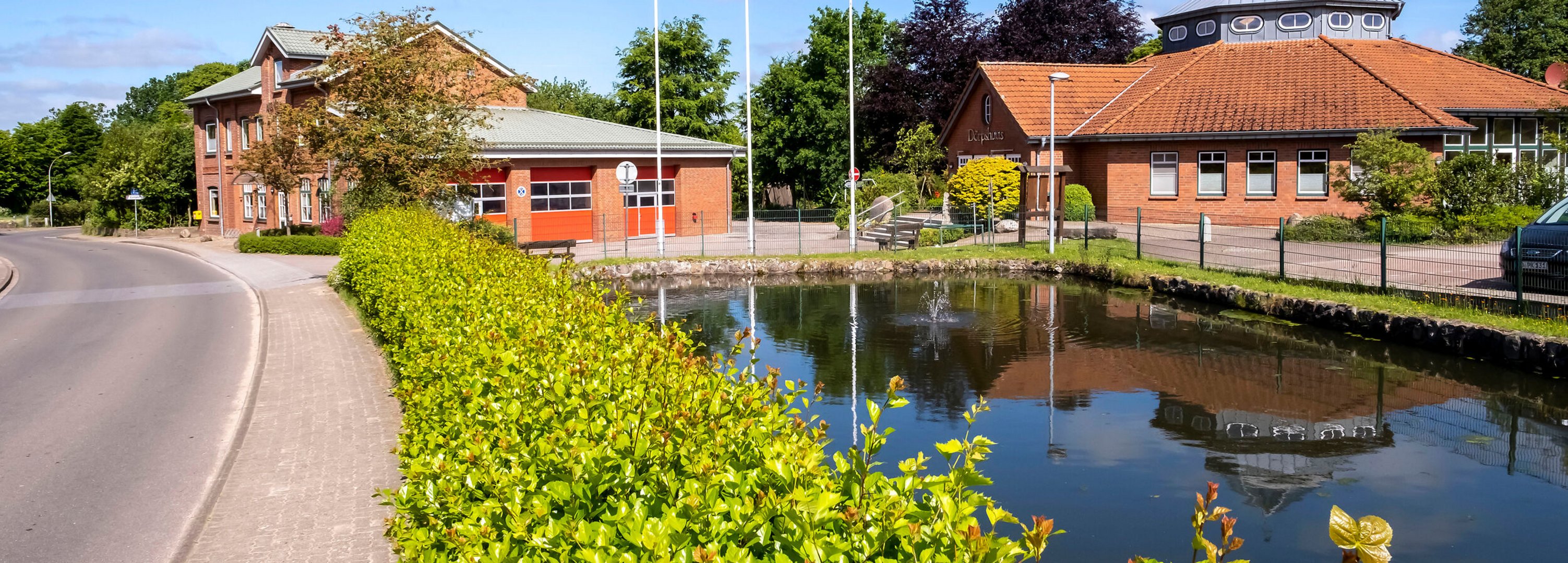 Ortskern mit idyllischer Teichanlage Gemeinde Nindorf