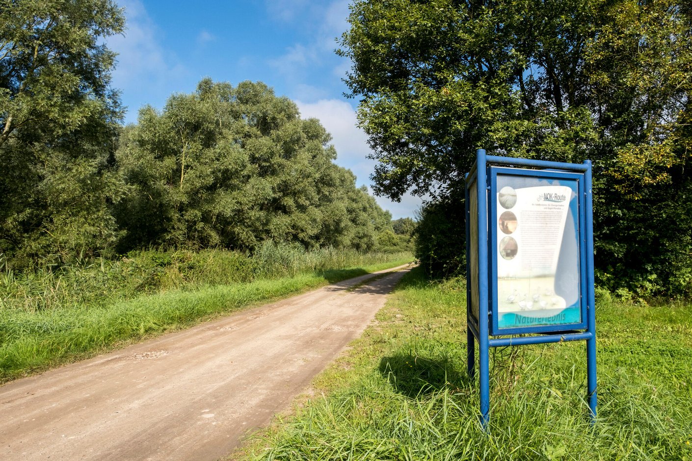 Infotafeln an der NOK-Route