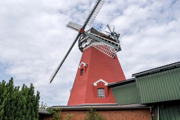 die rote Windmühle Anna in Nübbel 