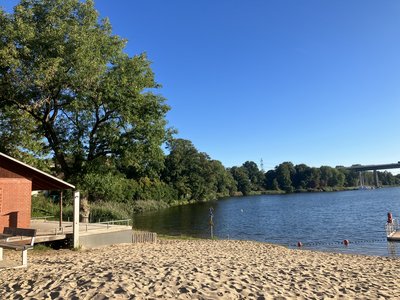 Badestelle in Borgstedt an der Borgstedter Enge