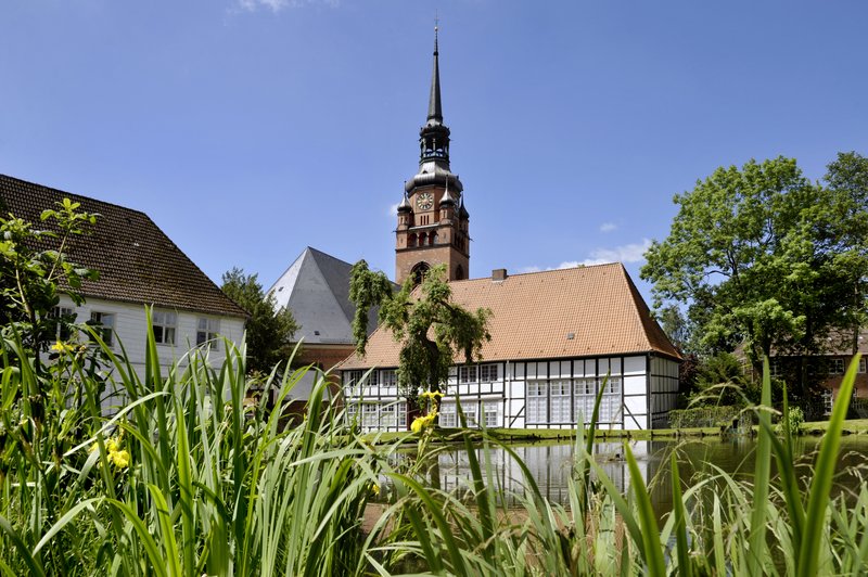 Blick auf den Klosterhof in Itzehoe