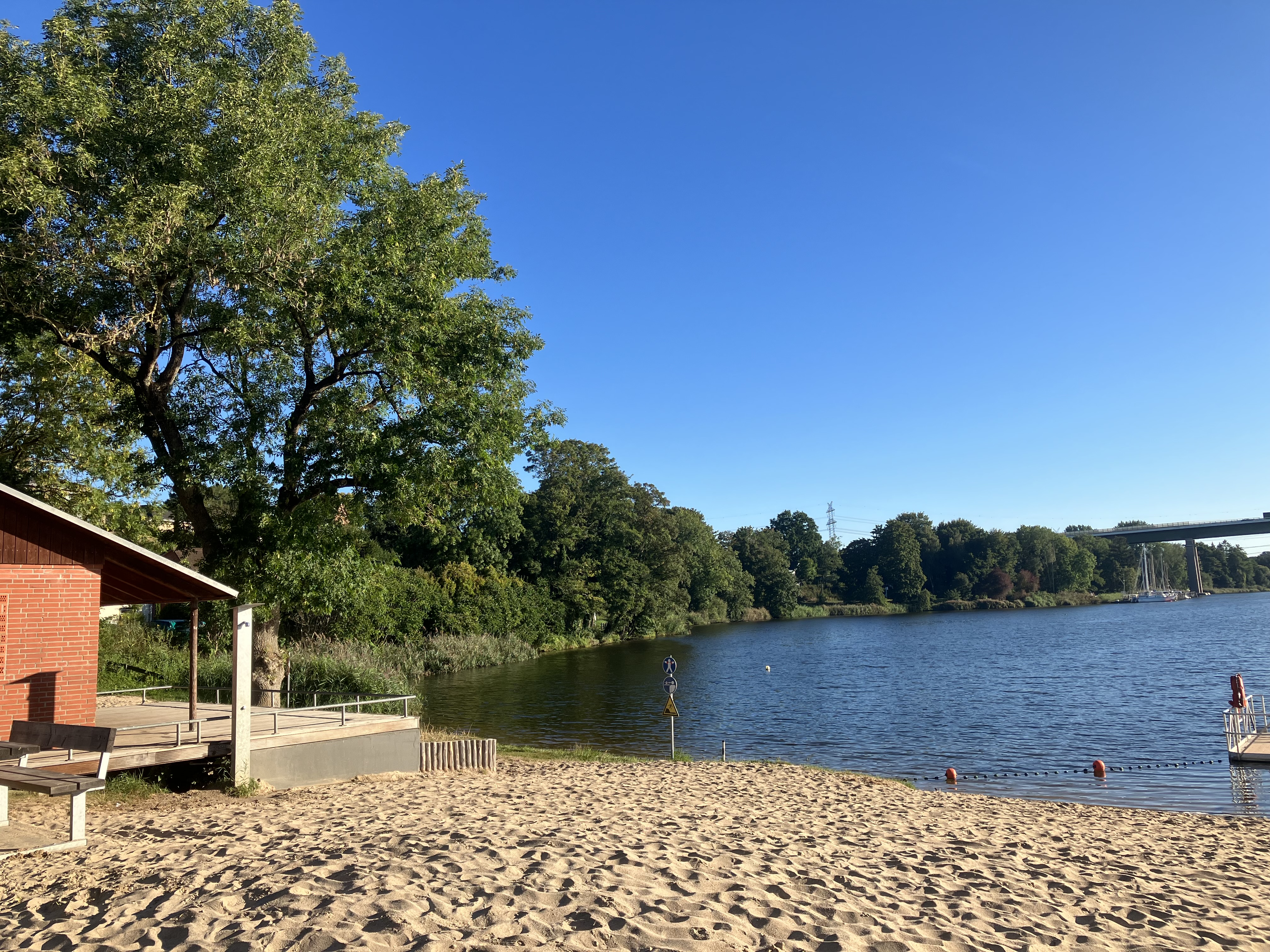 Badestelle in Borgstedt an der Borgstedter Enge