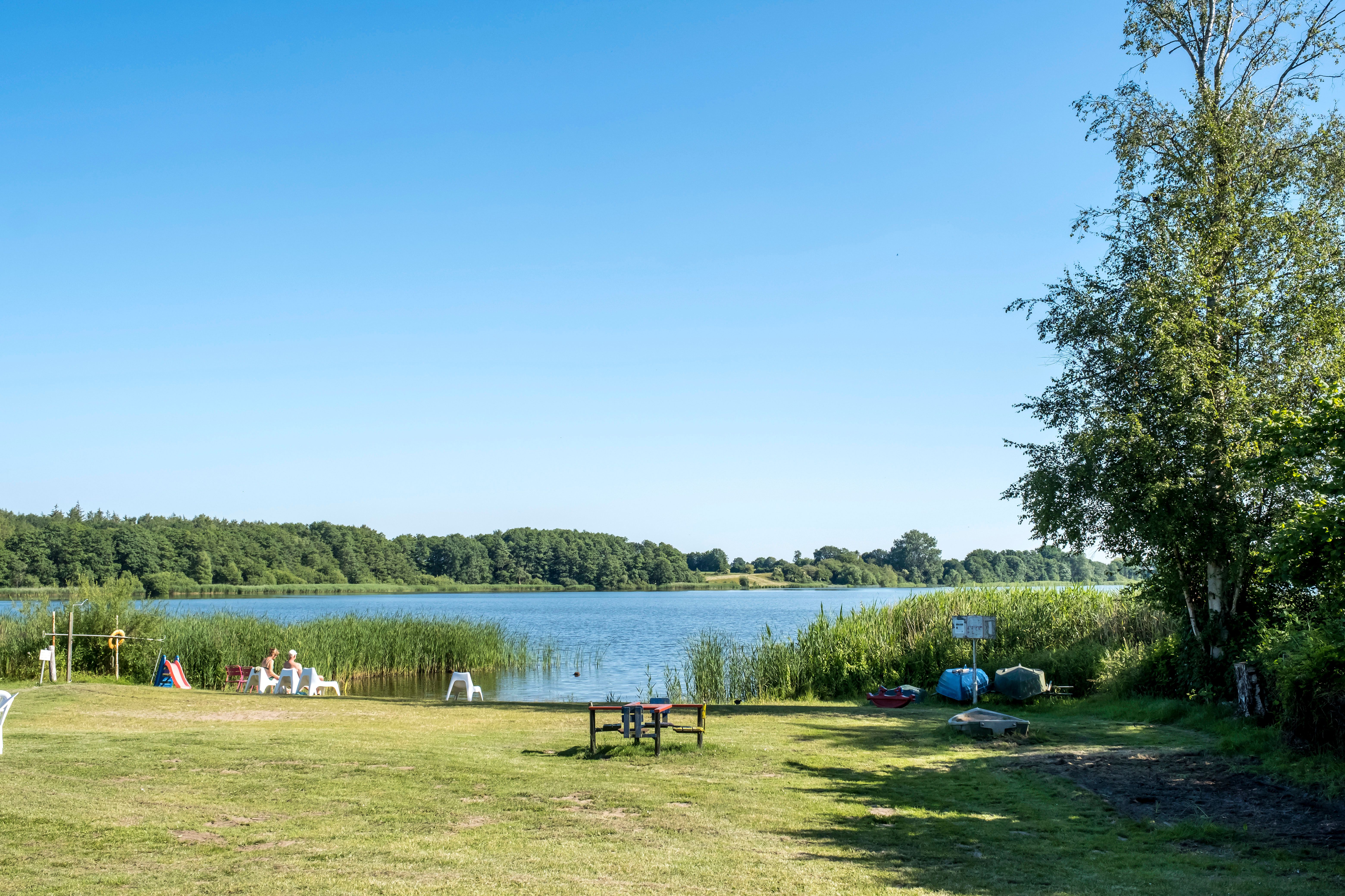 Badestelle des Campingplatz BUM am Borgdorfer See